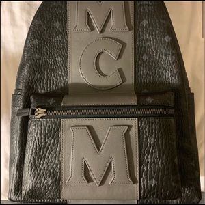 Black & Grey Large Size MCM Bag